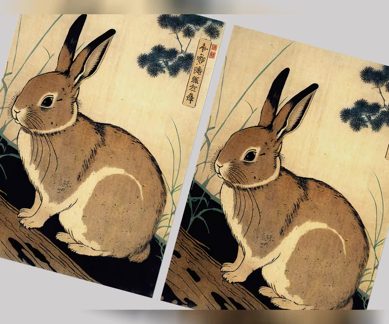 文房具・ステーショナリー Rabbit-PaperCutting- Animal Fairytale World 3D Layered Paper Cut - The Bunny and